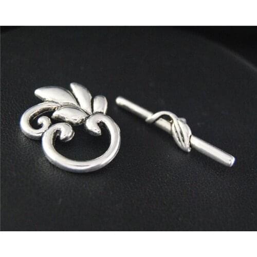 10pcs(5pair) Silver Color OT Toggle Clasps Round Charm Jewelry Making DIY Handmade Craft A2127