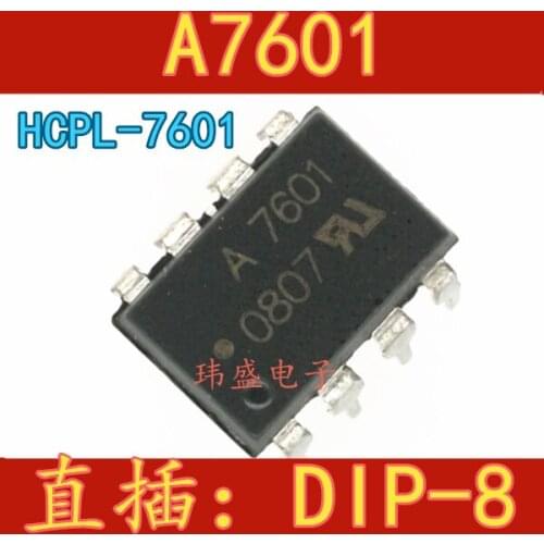 10pcs A7601 HCPL-7601 DIP-8