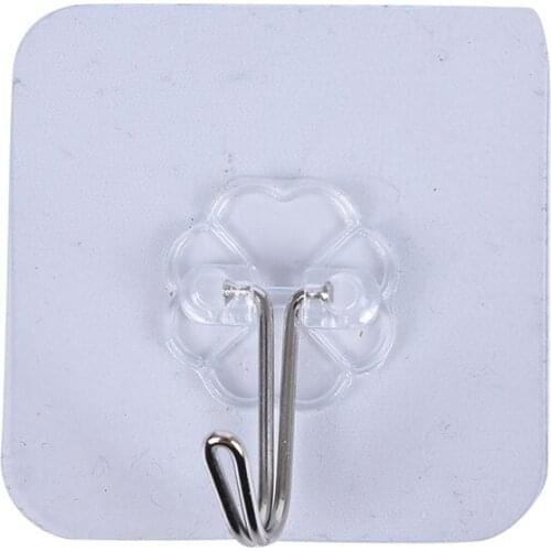10pcs Strong Clear Suction Cup Sucker Wall Hooks Hanger For Kitchen Bathroom Or Kitchen Bathroom Wall Hooks 6*6cm
