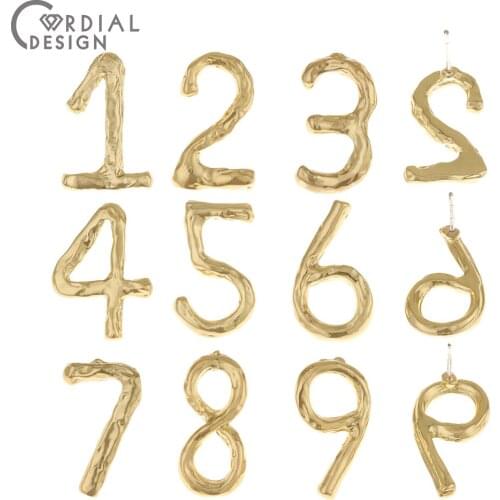 Cordial Design 100Pcs Jewelry Accessories/Hand Made/Jewelry Finding & Components/Number Shape/Earrings Stud