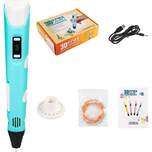 3D Pen DIY 3D Printer Cotton Pen Drawing Pens Bubble Strokes For Children Expansion Effect Pen For Kids Birthday Gift #R50