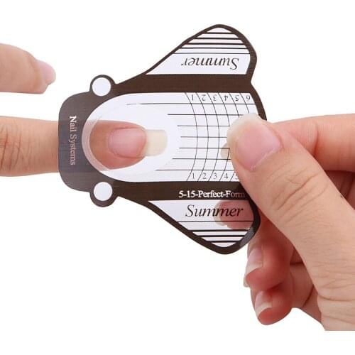 50pcs Nail Art French Acrylic UV Gel Tips Extension Builder Form Guide Stencil Manicure Tool