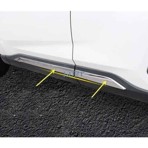 ABS Chrome/carbon fibre Door Body Molding For Toyota RAV4 2019 2020 Door Body Anti Scratch Protector Car Side Strips Trim Cover