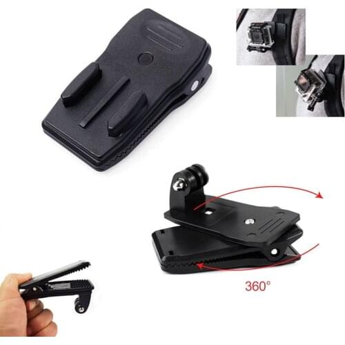 Go Pro Accessories 360-Degree Rotation Clip For GoPro Hero 6 5 4 3+ 3 2 1 for Xiaomi yi for SJCAM for SJ4000 VP512