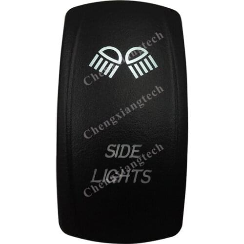 DC12V 24V Marine Grade SIDE LIGHTS Rocker Switch White Led lamp 3 Pin ON/OFF SPST Waterproof IP66