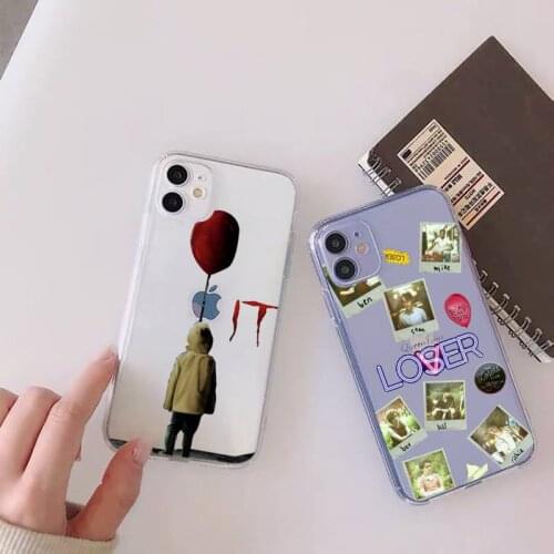 It Losers Club Lover Phone Case For iphone 12 11 mini x xs xr pro max 8 7 6s 6 5 5s 5c se plus Transparent soft