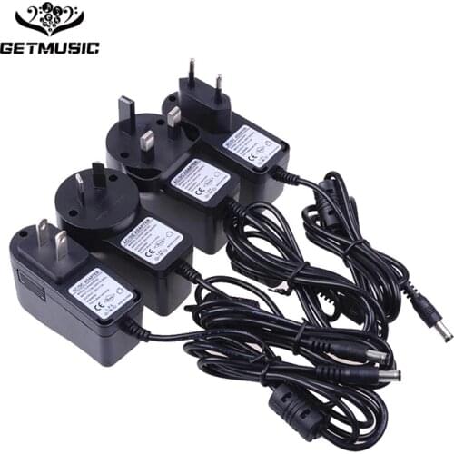 Black 18V 1A Effect Pedal Power Supply Input Adapter For Caline CP-05 JOYO JP-02