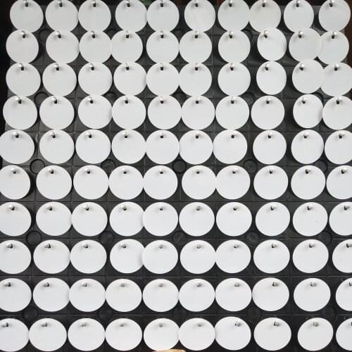 60pcs 30*30cm Black Background Boards with Round White Sequins For Wedding Backdrops Air Active Panels Outdoor Advertising Wall