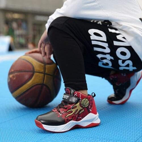 2020 Breathable Kids Basketball Shoes Boys Sneakers Non-slip Casual Children Shoes for Boy Girls Sneakers Breathable Sport Shoes