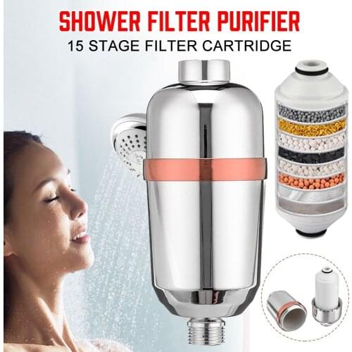 Bathroom Shower Filter Bathing Water Filter Purifier Water Treatment Health Softener Chlorine Removal Water Purifier
