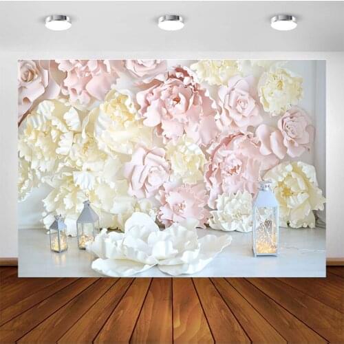 Photography Backdrops Photo Studio Background Paper Flowers Baby Newborn Smash Cake Birthday Decoration Backdrop Photocall