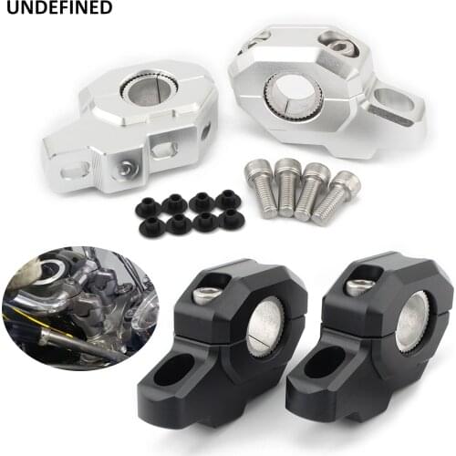22/28mm Motorcycle Handlebar Mount Riser Up 30mm Back Moved 21mm Extension Higher For Harley Honda CB1000R Kawasaki Custom