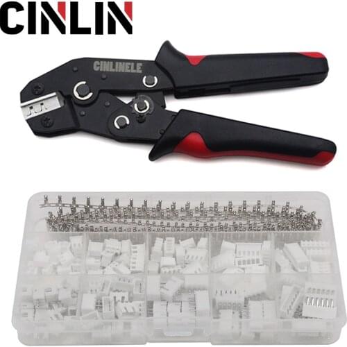 460Pcs XH2.54 DuPont Terminal SET & Crimping Pliers 0.08-0.5mm 28-20 AWG Crimp Range Crimper Tools