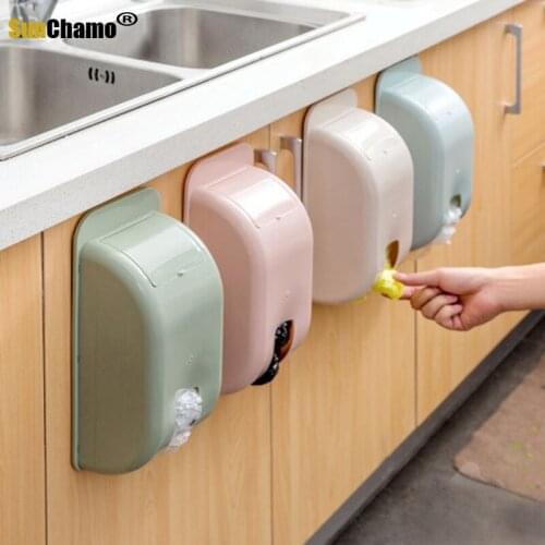 Plastic Garbage Bags Storage Rack Holder Storage Box Kitchen Organizer Bathroom Garbage Storage Holder Organizer Case Modern