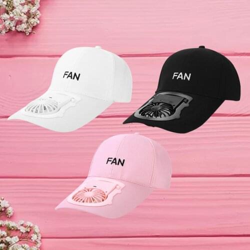 Portable USB Charging Fan Baseball Cap Hat Sunshade Adjustable 3 Speed
