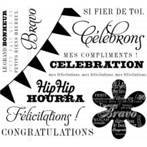 FELICITATION/ Transparent Clear Stamp/Seal for DIY scrapbooking/photo album Decorative clear stamp A0265