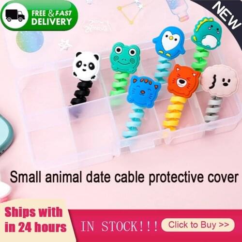 Lovely Cartoon Charger Cable Pipeline Bracket Data Cable Protective Cover Earphone Protective Cable Cover Case Line For Xiaomi