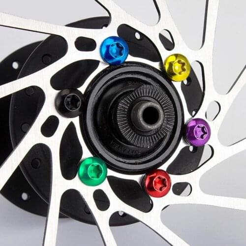 Sturdy 12Pcs Compact M5x10 Stainless Steel Rotor Bolts Stainless Steel Disc Screws Universal for Bicycles