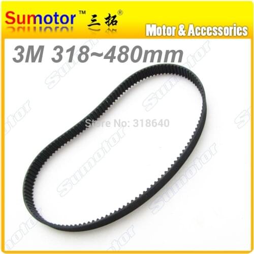 3M Arc HTD tooth Pitch 3mm Width 10mm Length 300 318 330 345 360 390 420 450 480 mm rubber closed Timing belt for CNC 3D printer