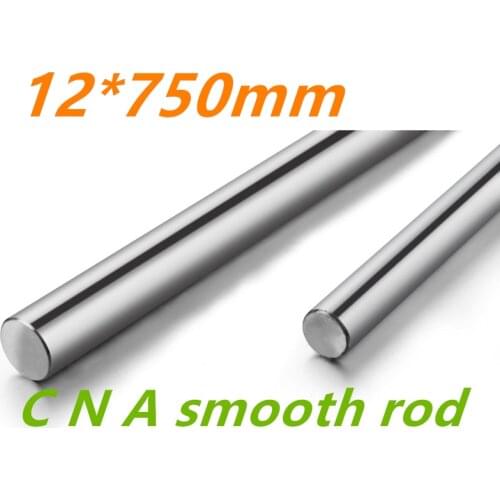 3D printer rod shaft 12 mm linear shaft 750 mm chrome plated linear motion guide rail round rod Shaft for cnc robot