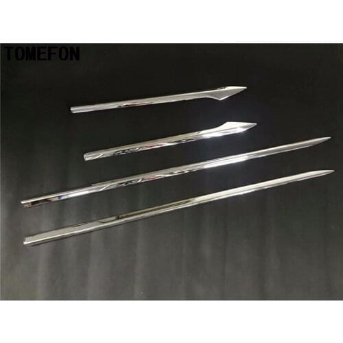 TOMEFON car auto Exterior styling For 2018 BMW X3 G01 M Sport Edition ABS chrome car body door side molding anti-scuff rib trim