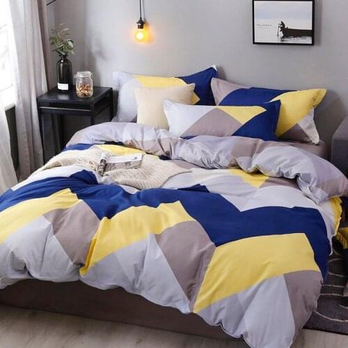 Spring Home Blue Stars Duvet Cover Pillow Case Bed Sheet Boy Kid Teen Girl New Bedding Linens Set King Queen Twin