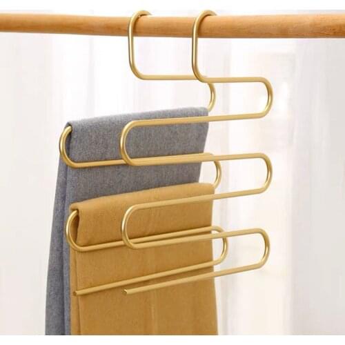 5 Layers Hangers For Clothes Multifunction Scarf Pants Hanger Rack Organizer Clothes Storage Kledinghanger Closet Organizer