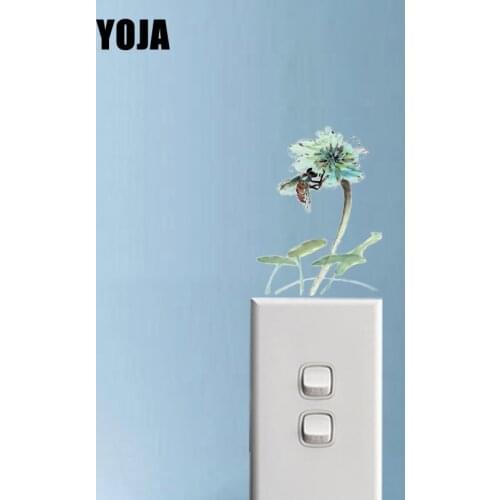 YOJA PVC Funny Bee Home Decoration Wall Switch Sticker Decal 12SS0006