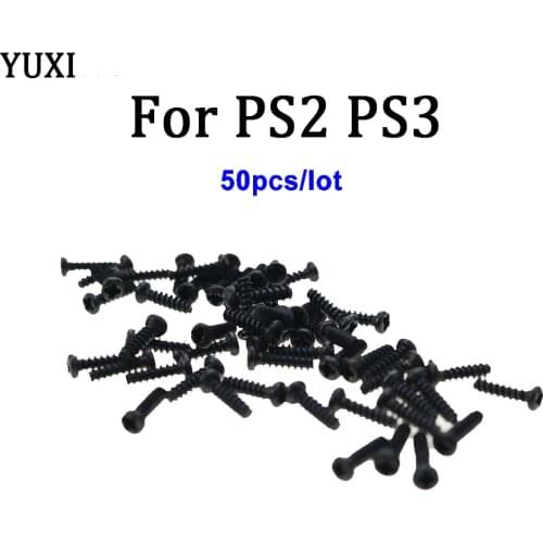 YUXI 50 pieces / batch is suitable for cross flat head screw replacement play station for PS2 PS3 maintenance accessories