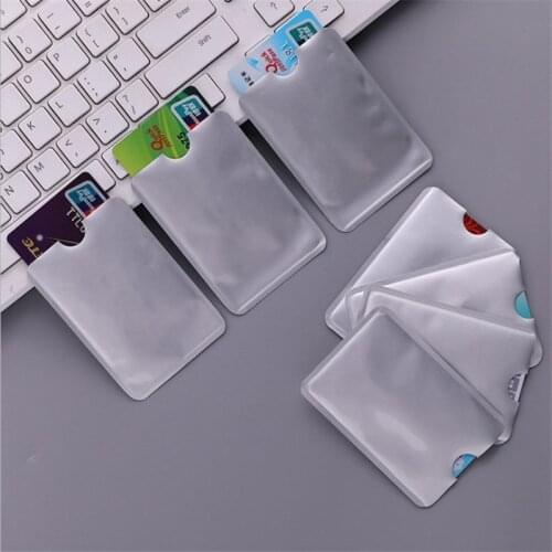 10PCS New RFID Credit Card Protector Anti Theft Blocking Card holder Sleeve Skin Case Covers Protection Bank Card Case New