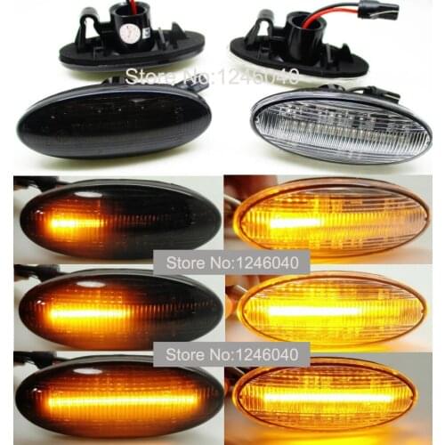 1PAIR Dynamic LED Side Marker Turn Signal Indicator Light For Nissan Qashqai Dualis Juke Micra March Micra CUBE Note X-Trail T31