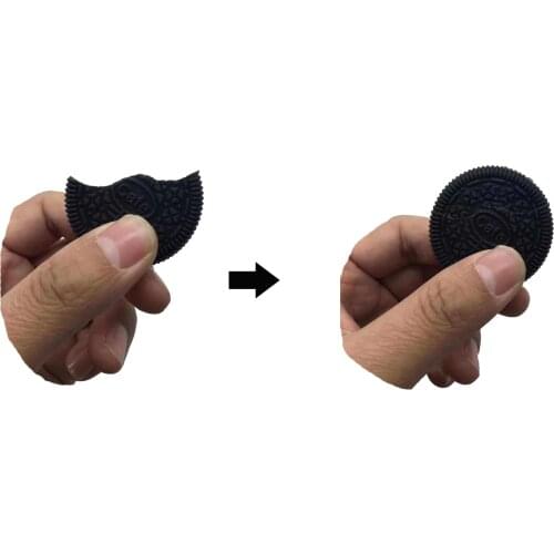 1 Pcs Biscuit Bitten And Restored Magic Tricks Close Up Magic Gimmick Cookie Tricks Easy To Do