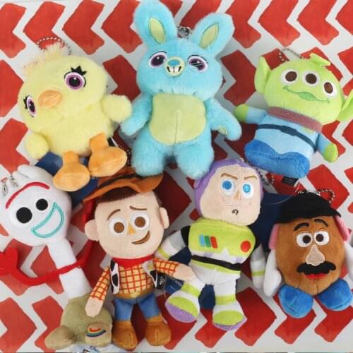 16CM Plush Forky Woody Bunny Alien Buzz Lightyear Potato Head Stuffed Plush Doll Toy For Children Girls