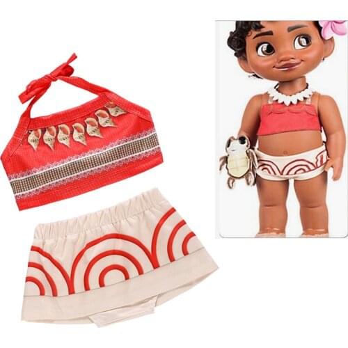 1st 2nd Birthday Dress for Baby Girl Moana Clothing Baby Fantasia Moana Baby Party Kit Vaiana Carnival Attire Moana Costume 1-5Y