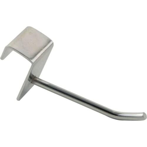 20pcs 70mm Length Rack Display Hooks 4mm Wire Dia. Slatwall Hook for Supermarket Shelf Suitable for 15 x 30mm Square Tube