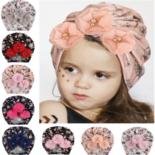2019 Children Accessories Newborn Toddler Kids Baby Boy Girl Turban Cotton Beanie Hat Winter Warm Soft Cap Solid Knot Soft Wrap