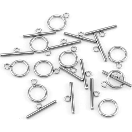 5 sets/lot Stainless Steel OT Toggle Clasps Connectors For DIY Bracelet Necklace Jewelry Making Finding Supplies Accessories