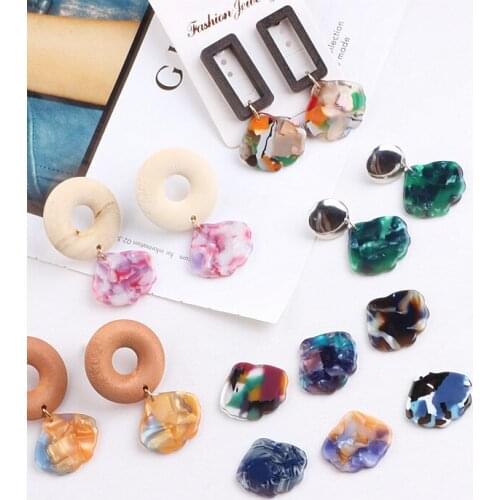 Ritoule DIY ear jewelry accessories imported from Japan and South Korea earbob materials sector acetate Shell Pendant Pendant