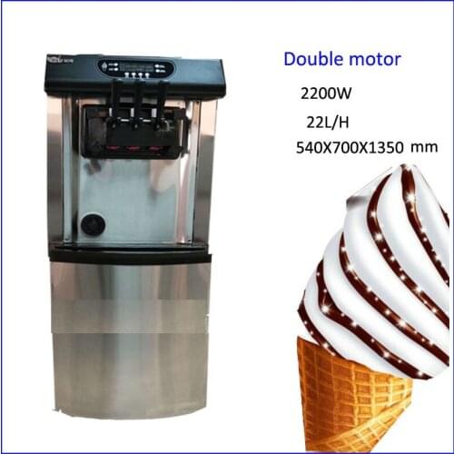 Commercial new design 30L/H soft Ice cream machine Ice cream maker with air pump and precool