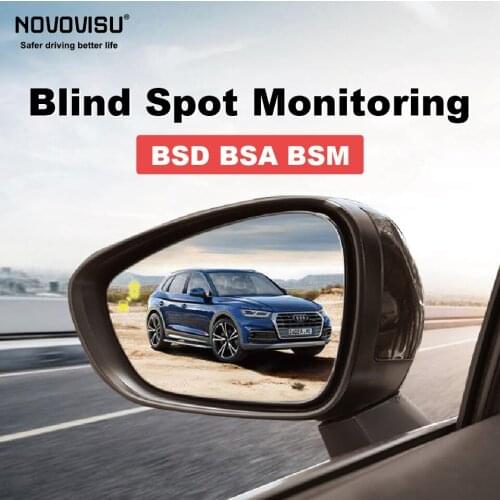 NOVOVISU Car BSD System BSA BSM Blind Spot Detection Driving Warning Safety Radar Alert Mirror For Audi Q5 Q5L FY 2018 2019