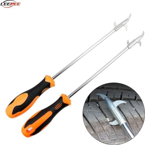 Car Hooks Screwdriver Threaded Joint for Tire Groove Glass Block Stones Remover Clear Tools Off Road 4x4 Motorcycle Accessories