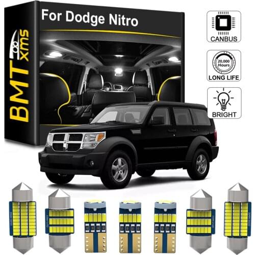 BMTxms Canbus No Error 100% Car LED Interior Map Dome Trunk License Plate lamp light Kit For Dodge Nitro 2007-2011 Accessories
