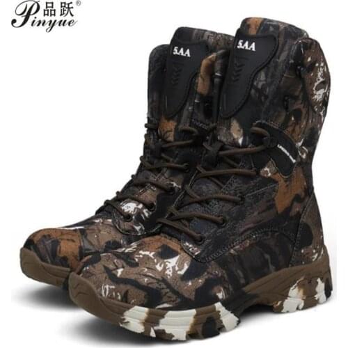 New Military Boots Men Special Force Tactical Boots Outdoor Desert Non-slip Combat Shoes Waterproof Man Hiking Boot