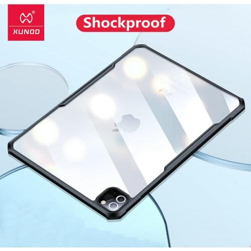 Xundd For Ipad Pro 11 Case 2020 2021 2018 Transparent Protective Tablet Cover With Airbag Bumper Safe Light Charge Apple Pencil