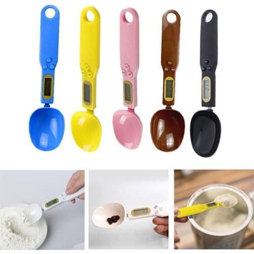 LCD Digital Kitchen Scales Measuring Spoons for Cooking Electronic Weight Volumn Food Scales Kitchen Gadgets