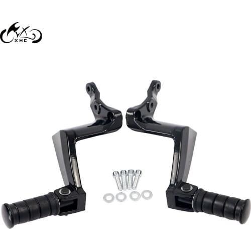 Motorcycle Footpegs Black Passenger Foot Peg Bracket Footrest For Victory Vagas Kingpin Boardwalk High Ball Gunner 2011-2017
