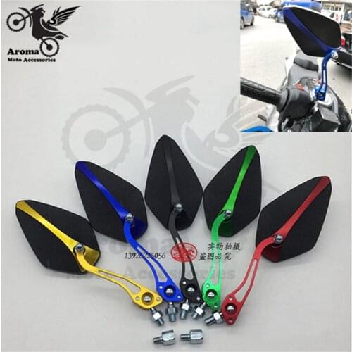 Colorful moto rear view mirrors motorbike parts motocross ATV Off-road electrical scooter accessories motorcycle rearview mirror
