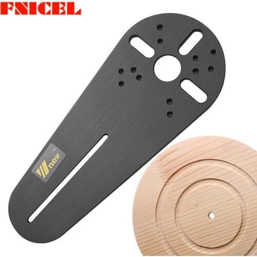 Woodworking Milling Circle Cutting Jig for Bosch Makita Electric Hand Trimmer Wood Router Circle Milling Groove DIY Tools