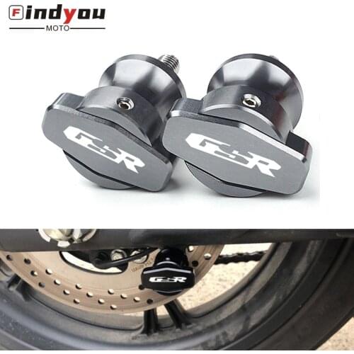 GSR For Suzuki GSR 750 600 400 GSR400 GSR600 GSR750 Motorcycle Accessories CNC Aluminum M8 Swingarm Spools Slider Stand Screw