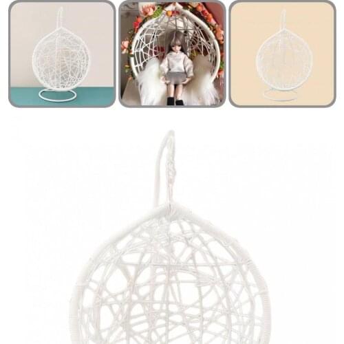 Compact Beautiful Mini Miniature Dollhouse Hammock Lightweight Dollhouse Swing Smooth Surface for Home Decor